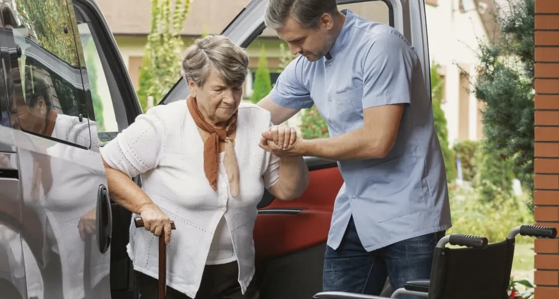 Safe physical mobility assistance and transit support for seniors